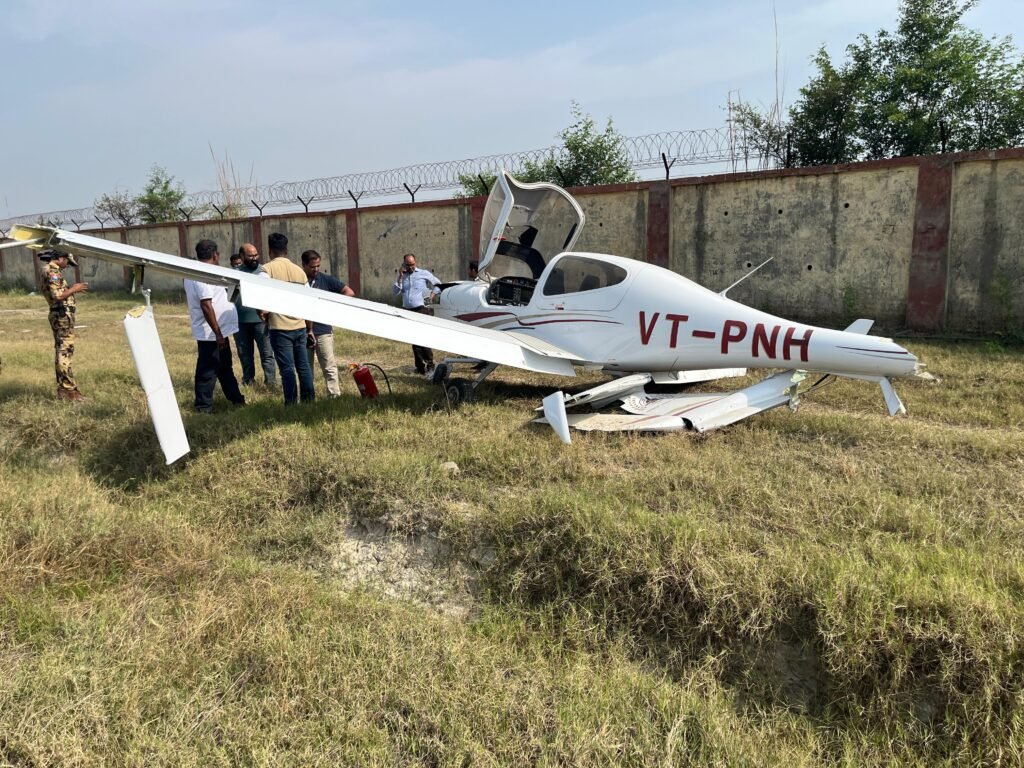 Uttar Pradesh, India: A trainee pilot from Pioneer Flying Academy, Pranav Jain, survived a crash when his Diamond DA-40 aircraft skidded off the runway and hit the boundary wall of Dhanipur Airstrip during a solo flight on Sunday afternoon. The pilot was uninjured but the aircraft sustained significant damage. Preliminary investigations suggest a technical malfunction may have contributed to the crash. This follows a previous incident in January 2022, when a Cessna 172 from the academy made an emergency landing. The DGCA is investigating both incidents and reviewing safety protocols at Pioneer Flying Academy.