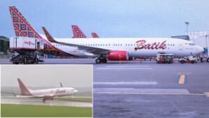 Jakarta, Indonesia: A Batik Air Boeing 737-800 aircraft encountered a dangerous crosswind while landing at Soekarno-Hatta International Airport, prompting swift response from air traffic controllers and emergency personnel. The incident occurred on Friday afternoon during Flight ID-6306's final approach to Jakarta. According to Indonesia’s Ministry of Transportation, the aircraft registered PK-LDJ was arriving from Kuala Namu International Airport (Medan) when it experienced sudden crosswinds just before touchdown on Runway 25L. Video footage circulating on social media shows the aircraft banking noticeably as it attempted to stabilize during landing, with its left wingtip appearing alarmingly close to the ground. Aircraft Landed Safely, No Injuries Reported Despite the extreme wind conditions, the flight crew managed to maintain control of the aircraft, bringing it to a safe stop on the runway. There were no injuries reported among the 157 passengers and 6 crew members onboard. Emergency response teams were deployed as a precaution and escorted the aircraft to the apron after landing. A preliminary inspection by airport maintenance personnel and Batik Air engineers found no structural damage to the airframe or engines. The aircraft was later cleared for repositioning and further technical evaluation. Official Investigation Underway The Directorate General of Civil Aviation (DGCA) confirmed that an internal investigation has been initiated to determine the cause and contributing factors of the incident. A spokesperson for the DGCA noted that weather data showed gusting crosswinds exceeding 25 knots at the time of landing, a threshold that can challenge aircraft handling depending on the approach angle and aircraft configuration. "The flight crew executed the appropriate procedures under crosswind conditions," said Novie Riyanto, Director General of Civil Aviation. "We commend the pilots for maintaining control and ensuring passenger safety. However, all contributing factors—including weather patterns, aircraft handling, and operational decisions will be thoroughly examined." Flight Operations Temporarily Affected Runway 25L was temporarily closed for 20 minutes after the incident as airport safety teams conducted a routine surface inspection. Several arriving flights were held in holding patterns or directed to Runway 25R, but normal operations resumed shortly after. Batik Air, a subsidiary of the Lion Air Group, has not released a detailed statement as of this report but confirmed that it is fully cooperating with aviation authorities. The incident has renewed attention on the importance of robust weather-related safety protocols, especially during Indonesia’s seasonal transition period, when wind shifts and localized thunderstorms are common. Soekarno-Hatta International Airport, Indonesia's busiest, handles over 1,100 flight movements per day, making safety protocols under challenging weather conditions a critical focus area. The final investigation report by the DGCA is expected to be released in the coming weeks.