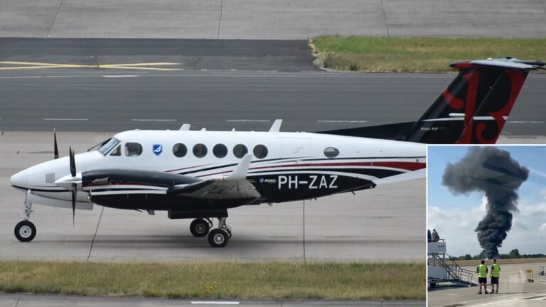 London, United Kingdom: A twin-engine turboprop aircraft operated by Zeusch Aviation crashed shortly after takeoff from London Southend Airport on Saturday, July 13, prompting the temporary closure of the airport and an ongoing investigation by UK aviation authorities. Aircraft and Flight Information The aircraft involved was a Beechcraft B200 Super King Air, registered to Netherlands-based Zeusch Aviation. According to flight data and initial confirmations from the operator, the aircraft was conducting a medical transport mission at the time of the crash. The flight was reportedly en route to the Netherlands, having earlier stopped in Greece and Croatia. It was designated as flight SUZ1. The incident occurred moments after the aircraft departed from Runway 05 at Southend Airport in Essex. Witnesses and preliminary flight path data indicate the aircraft became airborne before sharply banking left, inverting, and descending rapidly to the ground, resulting in a fireball and thick black smoke visible from several kilometers away. Emergency Response Emergency services responded within minutes. Essex Police confirmed that fire and rescue personnel, ambulances, and airport fire crews were immediately deployed to the crash site, located near the end of the airport's main runway. A cordon was established around the wreckage, and the public was advised to avoid the area. Authorities have not confirmed the number of individuals onboard at the time of the crash or released any information on casualties, though recovery operations have been ongoing since Saturday afternoon. Airport Closure London Southend Airport suspended all operations in the aftermath of the crash. As of Monday, July 14, the airport remains closed while the investigation continues. Flight departures and arrivals have been cancelled or diverted, and passengers have been advised to check with airlines for alternative arrangements. Investigation The UK’s Air Accidents Investigation Branch (AAIB) has launched an official investigation into the crash. Inspectors and recovery teams have been deployed to the scene to secure flight data recorders and other evidence critical to understanding the cause of the incident. The AAIB has not yet released any preliminary findings or official statements on possible mechanical failure or pilot action. Zeusch Aviation has issued a brief statement acknowledging the accident and confirming that the aircraft was operating under its command. The company expressed cooperation with the AAIB and local authorities and stated that more information would be shared as it becomes available. Eyewitness Reports Several individuals near the airport, including those on nearby roads and golf courses, reported seeing the aircraft experience difficulties moments after takeoff. Some described the aircraft waving or banking before entering what appeared to be an uncontrolled descent. Others reported hearing a loud explosion and seeing a plume of smoke rising above the crash site. Local authorities have requested that individuals who witnessed the incident or recorded video footage provide their material directly to investigators rather than share it publicly. As of this report, no formal casualty figures or identities have been released. The AAIB is expected to issue an initial update in the coming days once primary data, including the cockpit voice recorder and flight data recorder, is recovered and analyzed. Operations at Southend Airport will remain suspended pending clearance from investigators and relevant safety authorities. Authorities have asked the public to refrain from speculation and allow the investigative process to proceed. Further details will be shared following the release of the AAIB’s preliminary report.