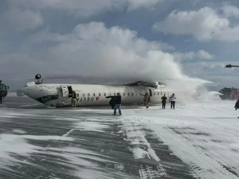 Detroit, United States: A Detroit-based flight attendant has filed a $75 million lawsuit against Delta Air Lines and its regional carrier Endeavor Air, alleging negligence and “human error” in connection with a February crash landing at Toronto Pearson International Airport that left her severely injured. According to court documents filed in the U.S. District Court for the Eastern District of Michigan, Vanessa Miles, 39, claims she sustained life-altering injuries when Delta Connection Flight 4819 operated by Endeavor Air landed hard, flipped over, and briefly caught fire on February 17, 2025. She was traveling as a “deadheading” crew member, repositioning to another assignment, when the accident occurred. The Bombardier CRJ-900 regional jet was arriving from Detroit Metropolitan Wayne County Airport with 80 people on board, including four crew members and 76 passengers. Preliminary findings from the Transportation Safety Board of Canada indicate the aircraft descended too rapidly during final approach, causing a landing gear collapse that led to the jet overturning on the runway. Twenty-one people were injured, there were no fatalities. In its initial report, the TSB noted that the aircraft’s emergency locator beacon failed to activate and that evacuation slides did not function as intended. Passengers and crew evacuated through damaged exits while the aircraft emitted smoke. Miles alleges Delta and Endeavor Air engaged in gross negligence by assigning an inexperienced captain to the flight and rushing pilot training to cut costs. The lawsuit claims both airlines failed to provide adequate safety equipment, citing the non-deployment of evacuation slides and poor in-cabin communication during the emergency. Court filings state that Delta and Endeavor “chose profit over safety” and ignored critical safety protocols, putting crew and passengers at “unnecessary and extreme risk.” Miles says she suffered a traumatic brain injury, a fractured shoulder, spinal and knee injuries, chemical burns, post-traumatic stress disorder, and ongoing anxiety and depression. She claims these injuries have ended her career in aviation. Delta Air Lines has declined to comment on the lawsuit, citing pending litigation, but stated it is cooperating fully with the TSB investigation. The airline has defended the training and certification of both the captain and first officer, saying that safety is its top priority. Endeavor Air has not issued a public statement. The TSB’s full investigation is expected to take several more months and is examining flight data recorders, crew training logs, and maintenance history to determine the exact sequence of events that led to the hard landing and runway overturn.
