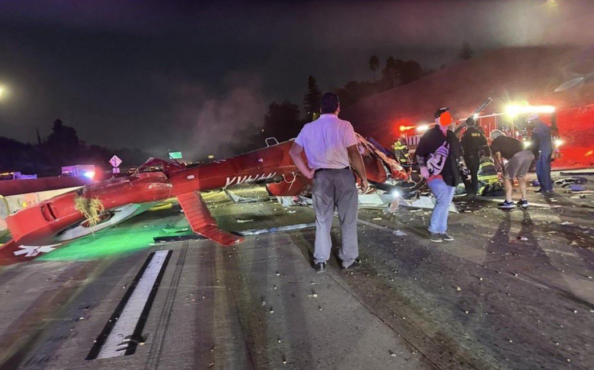 REACH Air Medical Chopper Crashes On Highway 50 in Sacramento Injuring ...