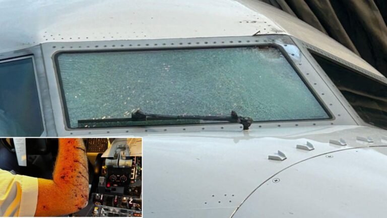 Utah, United States: A United Airlines pilot sustained injuries after an unidentified object shattered the cockpit windshield of a Boeing 737 MAX 8 cruising at 36,000 feet on Thursday, forcing an emergency diversion to Salt Lake City International Airport. The flight, operating as United Airlines 1093 from Denver (DEN) to Los Angeles (LAX), was carrying 134 passengers with 6 crew members when the incident occurred approximately 37 minutes after departure. The aircraft tail number N17327 began a controlled descent from its cruising altitude and safely landed in Salt Lake City without further incident. Photographs circulating online show a spider-webbed outer windshield and blood on the pilot’s arm, believed to be caused by flying glass fragments inside the cockpit. United Airlines confirmed that one of the pilots sustained a “minor injury” and was treated after landing. All passengers were unharmed and later transferred to another aircraft to continue to Los Angeles. “The outer pane of the multilayer windshield was damaged, but the aircraft maintained pressurization and all flight controls functioned normally,” United Airlines said in a statement. The National Transportation Safety Board (NTSB) and the Federal Aviation Administration (FAA) have launched an investigation to determine the cause of the windshield failure. The damaged windshield has been sent to an NTSB laboratory for forensic analysis. Early images of the damage show scorch marks and what appear to be sheared rivets around the impact area, leading investigators to consider several possibilities including a collision with high-altitude debris, a micrometeorite, or a failure in the windshield’s electrical heating system. At 36,000 feet, the chances of a bird strike are virtually impossible, eliminating one of the most common causes of windshield damage at lower altitudes. “We are exploring all potential explanations from internal electrical faults to external debris impact,” an NTSB spokesperson told ABC News. “It’s too early to draw conclusions until the windshield undergoes structural testing.” A California-based company that operates autonomous weather balloons said one of its balloons may have been in the same airspace as Flight 1093 and that it is cooperating fully with authorities. No official link has yet been confirmed. Several passengers described a loud “bang” followed by a rapid descent. “There was a sharp jolt, then the captain announced we were diverting.” Aviation analysts say the nature of the damage concentrated on the upper-left cockpit window and accompanied by burn-like discoloration suggests an external strike rather than an internal electrical failure. “At that altitude, only space debris, high-altitude ice, or an electrical explosion could cause this pattern,” aerospace engineer Mark Pilling told AvGeekery. Despite the extensive cracking, the multilayer windshield design prevented cabin depressurization. The aircraft’s reinforced windshield system consists of three laminated panes, only the outer layer of which was compromised. The NTSB has not released a preliminary report yet but is expected to do so within weeks.