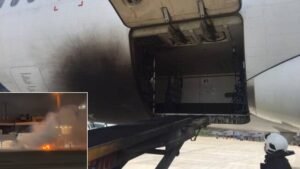 São Paulo, Brazil: A LATAM Airlines Airbus A320 was evacuated late on Thursday after a fire broke out in ground-handling equipment during pre-departure operations at São Paulo’s Guarulhos International Airport (GRU), forcing 169 passengers to leave the aircraft as a safety precaution. According to LATAM, the incident occurred while the aircraft was preparing for a scheduled service to Porto Alegre. The fire did not originate from the aircraft itself but from third-party baggage-loading equipment positioned near the fuselage. Smoke from the blaze prompted the flight crew to activate emergency evacuation procedures. Passengers exited the aircraft using both the boarding bridge and emergency evacuation slides. Airport fire and rescue teams responded immediately and contained the fire within minutes. Authorities confirmed that no injuries were reported. LATAM stated that all affected passengers were provided with assistance following the evacuation. Of the 169 onboard, 159 passengers were re-accommodated on flights the following morning, while the remaining travellers were assisted through alternative arrangements, including ground transport. As a precaution, refuelling operations for other aircraft at the airport were temporarily suspended for about 10 minutes while emergency crews secured the area. Normal airport operations resumed shortly after the situation was declared under control. The airport operator and LATAM have both confirmed that an investigation has been launched to determine the exact cause of the fire involving the ground-handling equipment. The airline reiterated that passenger safety remains its highest priority and that it is cooperating fully with authorities. Guarulhos International Airport is Brazil’s busiest aviation hub, handling hundreds of domestic and international flights daily. While ground-equipment fires are rare, aviation safety experts note that such incidents highlight the importance of strict maintenance and monitoring standards on the ramp.