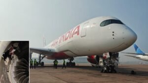 Delhi, India: An Air India Airbus A350-900 aircraft operating flight AI101 from Delhi to New York (JFK) suffered significant engine damage early on 15 January 2026 after it ingested a cargo container while taxiing at Indira Gandhi International Airport (IGIA) amid dense fog, aviation authorities confirmed. The wide-body aircraft, registered VT-JRB, had taken off from Delhi in the pre-dawn hours but was forced to return shortly after departure due to the temporary closure of Iranian airspace, which disrupted its planned trans-Atlantic routing. Upon landing safely on Runway 28 at approximately 05:25 IST, the jet was taxiing toward its designated parking bay when the incident occurred. According to initial findings by the Directorate General of Civil Aviation (DGCA), a cargo container toppled onto the taxiway intersection of N/N4 after a wheel came loose from a ground-handling tug operated by Bird Worldwide Flight Services (BWFS). The fallen container lay in the aircraft’s path during low-visibility conditions, and the engine sucked the container into its number two (right-hand) engine, resulting in substantial damage to the powerplant. Officials noted that foggy conditions and marginal visibility likely exacerbated the risk, contributing to the ground-handling equipment mishap. Metal debris was cleared from the taxiway before the aircraft was towed to Stand 244 for assessment, the regulator said. Air India confirmed the damage and said the aircraft is grounded for detailed inspection and repairs. In a statement, the carrier said it has positioned the affected jet safely and is assisting passengers with alternative travel arrangements and refunds where required. The airline also warned that the grounding may lead to disruptions on select long-haul routes serviced by its A350 fleet, which includes services to destinations such as London, Newark, and New York. No injuries were reported among the more than 250 passengers and crew aboard the flight, reflecting effective safety protocols despite the rare nature of the incident. The DGCA has initiated a formal investigation into the chain of events that led to the foreign object debris (FOD) incident, focusing on ground-handling procedures, compliance with safety norms, and operations in reduced visibility. Foreign object ingestion events are classified as serious safety occurrences in aviation due to the potential for engine failure.