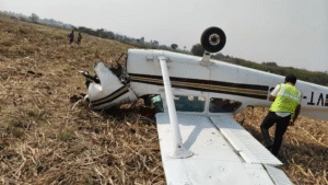 Redbird Academy C172 Aircraft Breaks Into 3 Pieces; Instructor & Trainee Pilot Injured SEO DES: The Civil Aviation Ministry suspects fuel starvation may have caused the crash of the over 50-year-old Redbird C172 trainer aircraft in Karnataka SOCIAL: A Redbird Flight Training Academy Cessna 172 crash-landed in an open field in Karnataka’s Vijayapura district during a cross-country training flight from Kalaburagi to Belagavi, injuring both the instructor and trainee pilot. The aircraft reportedly experienced a mid-air malfunction, forcing an emergency landing near Mangaluru village in Babaleshwar taluk. Local residents were the first to reach the site, while police and emergency services responded shortly after. Both pilots were shifted to BLDE Hospital and are in stable condition. Initial reports pointed to engine trouble, though aviation sources later indicated possible fuel starvation or inadequate fuel planning. The DGCA and AAIB have launched an investigation into the incident. Vijayapura, India: A private training aircraft operated by Redbird Flight Training Academy crash-landed in an open field in Karnataka’s Vijayapura district on Sunday afternoon, leaving the captain and a trainee pilot injured, officials said. The two-seater aircraft, identified as a Redbird Cessna 172 registered VT-EUC, was on a cross-country training flight from Kalaburagi to Belagavi when it experienced a mid-air malfunction, forcing the pilot to make an emergency landing in a field near Mangaluru village in Babaleshwar taluk. According to Vijayapura Superintendent of Police Laxman Nimbargi, local farmers and field workers were among the first to respond after the aircraft came down between 2:30 PM and 2:40 PM. Both occupants Captain Kunal Malhotra, an Assistant Flight Instructor, and trainee pilot Goutham Sankar P.R. reportedly managed to exit the aircraft before impact. The aircraft overturned on landing, with preliminary reports indicating that it broke into 3 pieces upon touching down in the agricultural land. Police and emergency services were quickly on the scene, and a fire engine was deployed as a precaution. Both pilots sustained injuries in the crash and were promptly airlifted by a 108 ambulance to BLDE Hospital in Vijayapura for treatment. Doctors described their injuries as serious but stable, and neither condition is believed to be life-threatening. A police source confirmed that no fatalities were reported and that the quick response of local residents helped prevent further harm. The Civil Aviation Minister said in a statement that fuel starvation or inadequate fuel planning may have contributed to the crash. The Directorate General of Civil Aviation (DGCA) has been notified and is expected to lead a detailed investigation into the crash, reviewing aircraft maintenance records, flight planning documentation, and other operational parameters. Aviation safety authorities, including the Aircraft Accident Investigation Bureau (AAIB) will also investigate the incident. The Cessna 172 involved in the incident is reported to be over 50 years old, with its certificate of registration and airworthiness both valid at the time of the accident. Redbird Flight Training Academy, which operates a fleet of training aircraft, holds approval from the DGCA to conduct pilot training operations. Redbird’s Previous Training Aircraft Incidents: December 8, 2025: Near Seoni, Madhya Pradesh, a Redbird training aircraft hit a high-voltage power line while preparing to land, crashing into a field and injuring both the instructor and trainee pilot. August 9, 2025: Near Baramati Airport in Pune, a Redbird Flight Training Centre trainer aircraft crash-landed after a tyre issue caused the front wheel to detach on touchdown, the trainee pilot escaped unhurt. May 30, 2025: At the Suktara airstrip in Seoni, Madhya Pradesh, a Redbird Aviation training aircraft overturned during landing, the trainee pilot escaped injury. October 19 & 22, 2023: First incident at Baramati Airfield in Maharashtra, a Redbird Aviation Tecnam P2008JC aircraft (VT-RBC) crashed while carrying out circuit landing training after developing a technical snag, forcing the pilot to make an emergency landing just outside the airfield boundary. The second incident occurred near Baramati, Maharashtra, a Redbird Aviation Tecnam P2008JPC aircraft (VT-RBT), operating a sector training flight with an assistant flight instructor and a student on board, suffered an engine failure and crash-landed, toppling after touchdown. June 25, 2023: In Kalaburagi, Karnataka, a Redbird Flight Training Academy two-seater trainer aircraft made an emergency landing on agricultural land after a technical glitch during a training flight, with no casualties. May 30, 2023: In Honnihala village near Belagavi, a Redbird two-seater trainer aircraft made an emergency crash-landing on farmland due to a technical glitch, and both pilots escaped with minor injuries.