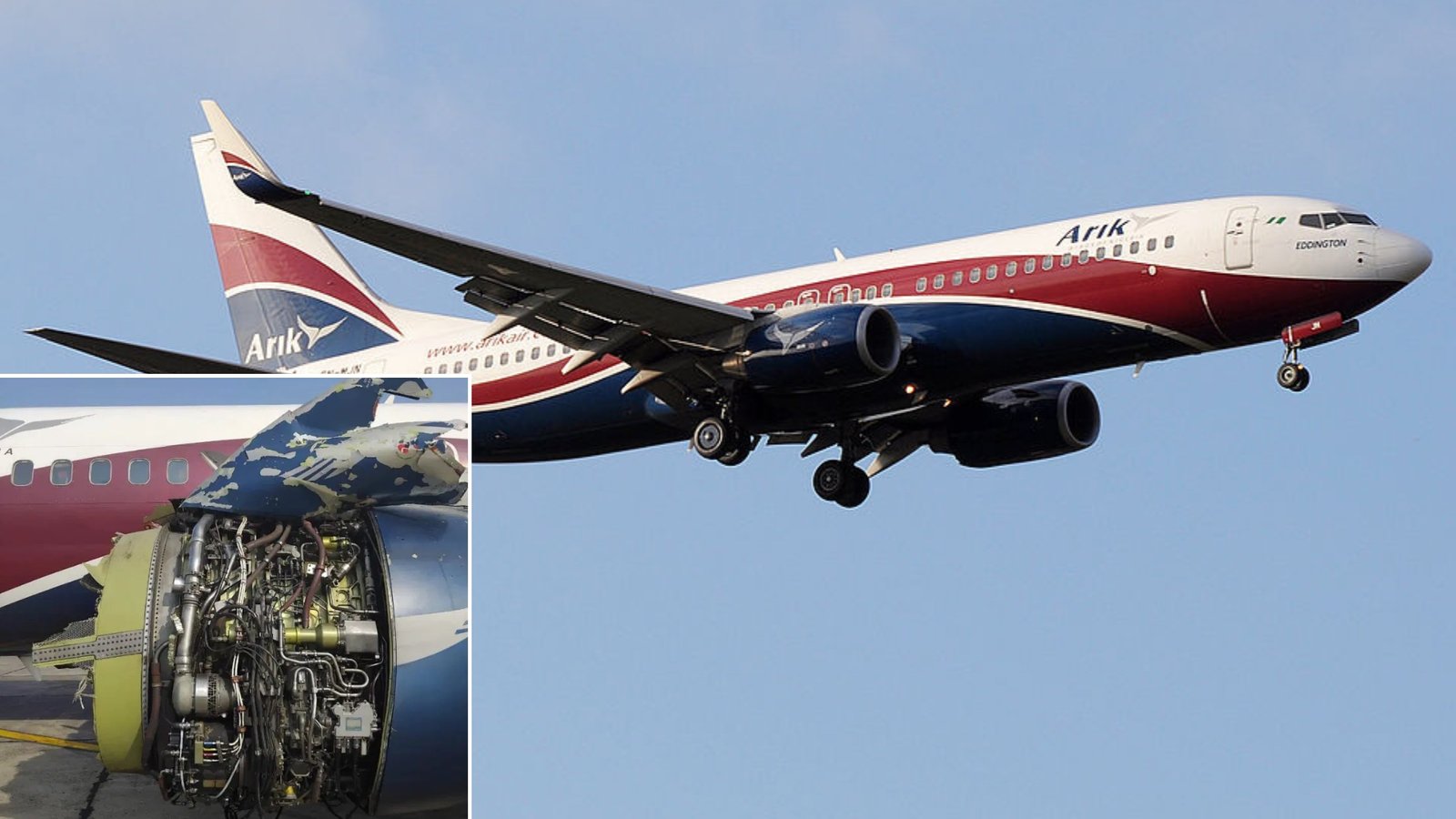 Arik Air 737 With 80 Onboard Diverts To Benin After In-Flight Engine Shutdown