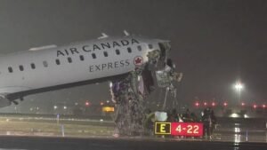 Air Canada Express Flight Hits Fire Truck At LaGuardia, 2 Pilots Killed And 41 Injured SEO DES: Aircraft with 76 onboard reportedly hit an ARFF vehicle on Runway 4 despite ATC warnings, overturning the truck and heavily damaging the nose SOCIAL: A tragic runway collision at New York’s LaGuardia Airport killed two pilots and injured 41 people after an Air Canada Express CRJ-900 (Jazz Aviation) struck a fire truck during landing. The aircraft, arriving from Montréal with 76 people onboard, hit the ARFF vehicle on Runway 4 despite last-minute air traffic control warnings. The impact overturned the fire truck and heavily damaged the aircraft’s nose section. Authorities said 32 injured were discharged and 9 remain hospitalized, while the fire crew sustained non-life-threatening injuries. The FAA closed the airport and the NTSB has launched an investigation into runway coordination and communication failures. New York, United States: A tragic runway collision at New York’s LaGuardia Airport killed two pilots and injured 41 people after an Air Canada Express regional jet struck a firefighting vehicle during landing late Sunday night, authorities said. The aircraft, a Bombardier CRJ-900LR operated by Jazz Aviation under Air Canada Express Flight 8646, was arriving from Montréal Trudeau International Airport with 72 passengers and 4 crew members on board, according to airport officials and preliminary aviation data. The Air Canada Express CRJ-900 plane, operated by its regional partner Jazz Aviation, was carrying 76 onboard from Montreal, Canada, said Kathryn Garcia, the executive director of the Port Authority of New York and New Jersey. Jazz is owned by Chorus Aviation. Garcia said 32 of the 41 injured had been released, while nine remained in hospital with "serious injuries." Those injured included passengers, crew members and the two officers aboard the fire truck; both officers remained hospitalised with non-life-threatening injuries The incident occurred at approximately 11:37–11:40 p.m. ET on March 22, when the aircraft was in its landing rollout on Runway 4. At the same time, a Port Authority Aircraft Rescue and Firefighting (ARFF) truck entered the active runway while responding to a separate emergency involving another aircraft on the ground. According to preliminary air traffic control information, the fire truck had been cleared to cross the runway, but controllers issued urgent stop instructions moments before the collision. Despite the warning, the aircraft struck the vehicle at an estimated speed of about 39 km/h (24 mph). The impact caused severe destruction to the aircraft’s nose section and cockpit, resulting in the immediate deaths of both the captain and first officer. The fire truck overturned following the collision, with two firefighters on board sustaining injuries. Passengers were evacuated using emergency slides and ground assistance as emergency crews rushed to the scene. LaGuardia Airport was immediately shut down following the accident, with the Federal Aviation Administration imposing a full ground stop. The National Transportation Safety Board (NTSB) has opened a formal investigation, focusing on runway incursion procedures, coordination between air traffic control and ground vehicles, and timing of emergency clearance instructions. The FAA and Port Authority of New York and New Jersey are also assisting in the probe. Preliminary reports indicate that the firefighting vehicle was responding to a separate incident involving a United Airlines aircraft reporting a technical issue on the ground. The complexity of simultaneous runway operations is now a key focus of investigators.