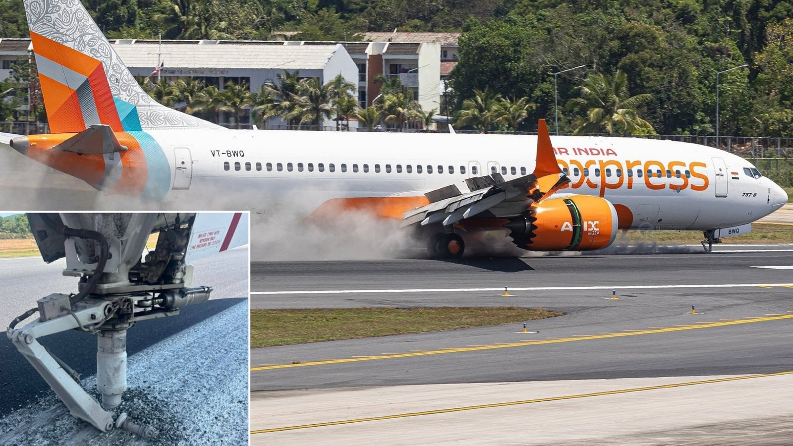 Air India Express Boeing 737 MAX Suffers Nose Gear Damage After Hard Landing In Phuket