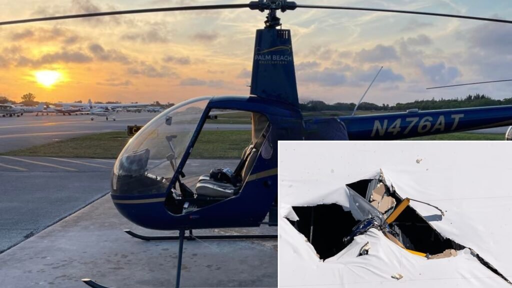 Instructor & Student Killed In Florida Helicopter Crash After Mid-Air Engine Trouble SEO DES: Robinson R44 from Palm Beach Helicopters was on a training flight; ATC audio revealed that the pilot attempted emergency landing moments before losing contact SOCIAL: A training flight in Boynton Beach, United States ended in tragedy after a helicopter suffered engine trouble mid-air and crashed into a warehouse, killing a 28-year-old instructor and a 52-year-old student. Air traffic control audio revealed the pilot attempted an emergency landing moments before losing contact. The aircraft, a Robinson R44 operated by Palm Beach Helicopters, went down around 12:30 p.m. Authorities, including the National Transportation Safety Board and Federal Aviation Administration, are investigating, with early indications pointing to a possible engine malfunction. Boynton Beach, United States: A fatal helicopter crash in Boynton Beach, Florida, has claimed the lives of a flight instructor and a student pilot after the aircraft experienced engine trouble mid-flight, according to authorities and newly obtained air traffic control recordings. Investigators confirmed that the victims were 28-year-old instructor Alejandro Carrasco of West Palm Beach and 52-year-old student Bryan Menna of Michigan, who were on board a training flight at the time of the accident. According to air traffic control audio reviewed by investigators, the pilot reported a developing issue shortly before the crash. In the transmission, the pilot indicated that the helicopter was experiencing a problem and that an emergency landing in a nearby field was being attempted. "We're going to land here, in one of these fields; we have a problem with the helicopter," a person on board said in the 43-second radio call obtained this Tuesday. Apparently, someone who was listening didn't hear what was said, and another person can be heard explaining the situation. "He said he's going to land in one of the fields; there's a problem with the engine," the other person says. The communication lasted less than a minute before contact was lost. The helicopter subsequently crashed into the roof of a warehouse near South Congress Avenue at approximately 12:30 p.m., as confirmed by the Federal Aviation Administration (FAA). Aerial footage from the scene showed parts of the helicopter lodged in the building’s structure, showcasing the force of the impact. Witnesses reported seeing fluid leaking from the wreckage, though no post-crash explosion occurred. Emergency responders quickly secured the area, and access to nearby facilities remained restricted as authorities began their investigation. The National Transportation Safety Board (NTSB) has taken the lead in determining the cause of the crash, with assistance from the FAA. Early indications point toward a possible engine malfunction, though officials have not yet confirmed a definitive cause. The aircraft involved was identified as a Robinson R44 helicopter, a commonly used model for training flights. FAA records showed that the helicopter belongs to Palm Beach Helicopters, a flight school in Lantana. Authorities said investigators from the National Transportation Safety Board are expected to provide more details about the cause in coming weeks.
