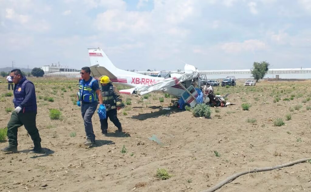 Four Killed As Aircraft plunges To The Ground Moments After Takeoff In Mexico’s Puebla