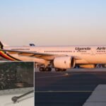 Uganda Airlines Flight Returns To Johannesburg After Mid-Air Cockpit Windscreen Damage SEO DES: Uganda Airlines said a bird strike 45 mins after takeoff shattered the windscreen; the flight returned safely with all passengers and crew unharmed SOCIAL: A Uganda Airlines flight from Johannesburg to Entebbe returned shortly after takeoff on April 3, 2026, after the cockpit windscreen was damaged mid-air. The crew turned back about 45 minutes into the flight and landed safely at O. R. Tambo International Airport, with no injuries reported. The airline said the incident was caused by a bird strike, while passenger Simon Kaheru described the windscreen partially shattering mid-flight and praised Captain Tonny Tebajanga for safely handling the situation. Although officially attributed to a bird strike, some observers have questioned the cause due to the aircraft’s altitude. The aircraft will undergo inspection, and passengers are being assisted with onward travel. Johannesburg, South Africa: A Uganda Airlines flight en route from Johannesburg to Entebbe was forced to return shortly after departure on April 3, 2026, after the cockpit windscreen partially shattered mid-air, prompting a precautionary diversion by the flight crew. The incident occurred approximately 45 minutes after takeoff from O.R. Tambo International Airport, when the aircraft experienced what the airline described as a “disruption” that resulted in one section of the cockpit windscreen shattering. The flight crew immediately discontinued the climb and initiated a return to Johannesburg in accordance with standard safety procedures. In an official statement, Uganda Airlines attributed the incident to a bird strike, stating: “This morning of April 3, 2026, our flight from Johannesburg (JNB) to Entebbe (EBB) experienced a disruption approximately 45 minutes after take-off due to a bird strike, which resulted in a shattered windscreen.” The airline confirmed that the aircraft landed safely and that all passengers and crew members were unharmed. Eyewitness accounts from onboard passengers provided further insight into the incident. Simon Kaheru, who was on the flight, described the moment of impact, stating, “In a freak incident mid-air shortly after we left Johannesburg, one half of the windscreen of the plane shattered.” He also praised the handling of the situation by the flight crew, adding, “The captain quietly and steadily held the situation and flew us back to Johannesburg.” The aircraft was under the command of Tonny Tebajanga, who passengers credited with maintaining composure and ensuring a safe return under challenging circumstances. Kaheru also noted, “Capt. Tonny Tebajanga quietly and steadily handled the situation and flew us back safely. He saved many lives today.” The aircraft had already climbed to a significantly high level when the damage was observed, where bird activity is generally uncommon. However, no official investigation findings have been released, and the airline’s statement remains the only confirmed explanation at this stage. Cockpit windscreen damage is treated as a serious in-flight event due to its potential impact on structural integrity, cockpit pressurization, and pilot visibility. Aviation procedures require crews to prioritize safety by diverting or returning to the nearest suitable airport, particularly when structural components of the flight deck are affected. Uganda Airlines stated that arrangements were being made to assist affected passengers with onward travel, and that the aircraft would undergo a full technical inspection before being cleared to return to service. The airline reiterated that the safety and security of passengers and crew remain its highest priority.