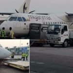 Yangon, Myanmar: A Myanmar National Airlines (MNA) ATR 72-600 aircraft was involved in a ground collision at Yangon International Airport after suffering a brake system failure while taxiing, according to multiple media reports and initial findings. The incident occurred during routine ground movement when the turboprop aircraft reportedly lost braking capability, causing it to accelerate uncontrollably along the taxiway. Unable to slow down, the aircraft collided with the tail section of a stationary Myanmar Airways International (MAI) Airbus A319 parked on the apron. Following the initial impact, the ATR 72 veered off its path, spun, and subsequently struck ground support equipment, including a baggage cart, before coming to a stop within airport premises. The ATR 72-600 sustained damage to its nose/front section, while the parked Airbus A319 was struck on its tail section during the collision. Both aircraft sustained structural damage, and ground equipment was also affected. However, authorities confirmed that no injuries were reported among passengers, crew, or airport personnel, and no fire or major destruction occurred. Airport authorities have launched an investigation to determine the exact cause of the brake system malfunction and to evaluate whether any maintenance, operational, or procedural lapses contributed to the incident. Initial reports indicated that airport operations continued with minimal disruption, with damaged aircraft expected to be assessed and removed following the incident.