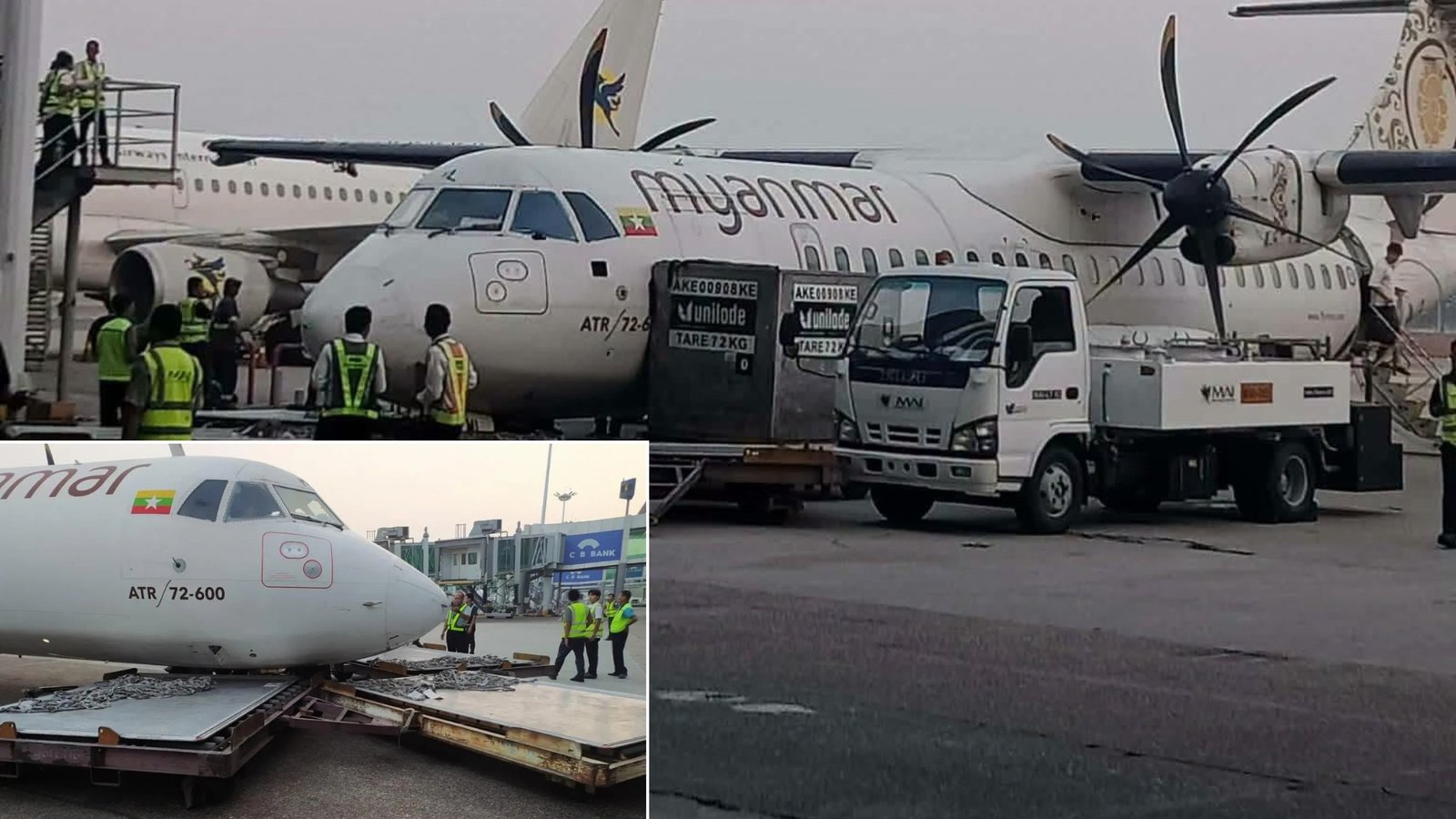 MAI ATR 72 Brake Failure Triggers Ground Collision With MAI Airbus At Yangon Airport