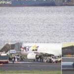 Tokyo, Japan: A Skymark Airlines Boeing 737 operating a domestic flight from Tokyo’s Haneda Airport to Fukuoka made an emergency return on Monday after the crew detected a landing gear tire abnormality mid-flight, later confirmed to involve a ruptured tire, according to Japan’s transport ministry and airline officials. The aircraft, carrying 169 passengers and crew, departed Haneda shortly after 3 p.m. local time and proceeded normally for nearly two hours before the flight crew identified a technical issue related to the landing gear system. Following standard safety procedures, the pilots declared an emergency and initiated a precautionary return to Haneda Airport. The aircraft landed safely back at Haneda without any injuries reported among passengers or crew members. The airline confirmed that all onboard remained safe throughout the incident and that the situation was handled in line with established emergency protocols. After landing, inspections conducted by airport authorities and Japan’s Ministry of Land, Infrastructure, Transport and Tourism confirmed that one of the aircraft’s tires had ruptured. Officials have not yet determined whether the damage occurred during takeoff, in-flight, or during landing gear operation after departure. Following the emergency landing, Haneda Airport temporarily closed Runway C to conduct safety inspections and remove any possible debris or rubber residue. The runway was later reopened at around 7:40 p.m. local time after checks confirmed safe operating conditions and no structural damage. Skymark Airlines operates a major domestic network from Haneda, connecting key cities across Japan, including Fukuoka, Sapporo, and Okinawa. The airline has not reported any further operational disruptions related to the incident, though the aircraft will undergo a detailed technical inspection before returning to service. Authorities are continuing to review the cause of the tire rupture as part of standard post-incident safety procedures.