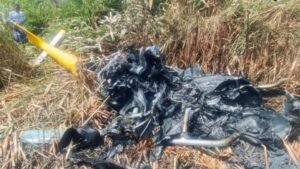 Samut Prakan, Thailand: A light helicopter crashed and caught fire shortly after takeoff in Thailand’s Samut Prakan province on Sunday morning, May 3, 2026, leaving two occupants with minor injuries and triggering a brief grassland fire near an industrial zone. The incident occurred near Soi Bang Mek Khao along Old Sukhumvit Road in the Thai Ban subdistrict, close to a factory compound and a BTS Skytrain maintenance centre. Emergency services were alerted shortly after the crash, with initial reports placing the time between approximately 9:10 a.m. and 10:00 a.m. According to police and rescue officials, the aircraft, a two-seat Guimbal Cabri G2 helicopter, had taken off at around 8:30 a.m. from a private factory site and was en route to another facility in Chonburi province. Shortly after liftoff, at an altitude of roughly 10 metres, the helicopter reportedly experienced a technical malfunction, believed to be related to insufficient engine power. The pilot attempted an emergency landing approximately 30 metres from the takeoff point. During the forced landing, the helicopter’s rotor blades struck tall grass in the surrounding area, igniting a fire that spread through nearby vegetation and partially engulfed the aircraft. Firefighters had to push through dense undergrowth and deploy hoses to contain the blaze, which was brought under control within 30 minutes to an hour, according to local reports. Both occupants identified as the pilot, reportedly the owner of the factory, and a passenger described as a mechanic or technician managed to exit the helicopter without assistance. They sustained only minor injuries and were transported to nearby hospitals for treatment. Authorities confirmed that no one was trapped inside the aircraft and no fatalities were reported. The crash site, located in a grass-covered industrial area, did not pose a threat to nearby residential zones. The helicopter was described as a relatively new aircraft, in service for approximately two years, with valid flight documentation at the time of the incident. Emergency responders, including rescue teams, ambulances, and local police, secured the area following the crash, while officials began examining the wreckage and surrounding site. Investigators are currently working to determine the exact cause of the malfunction and to confirm operational details related to the privately owned aircraft. The Guimbal Cabri G2 is a light, two-seat helicopter commonly used for pilot training and aerial operations, known for its composite airframe and enclosed tail rotor design. Authorities said the investigation remains ongoing.