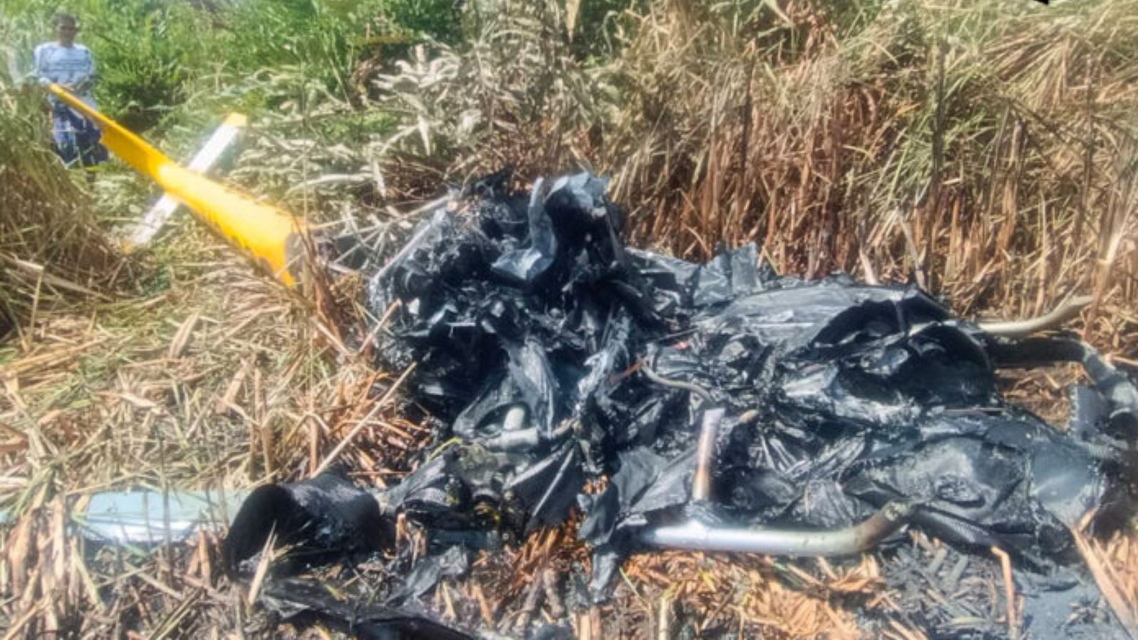Two Injured After Light Helicopter Crashes And Catches Fire In Thailand’s Samut Prakan