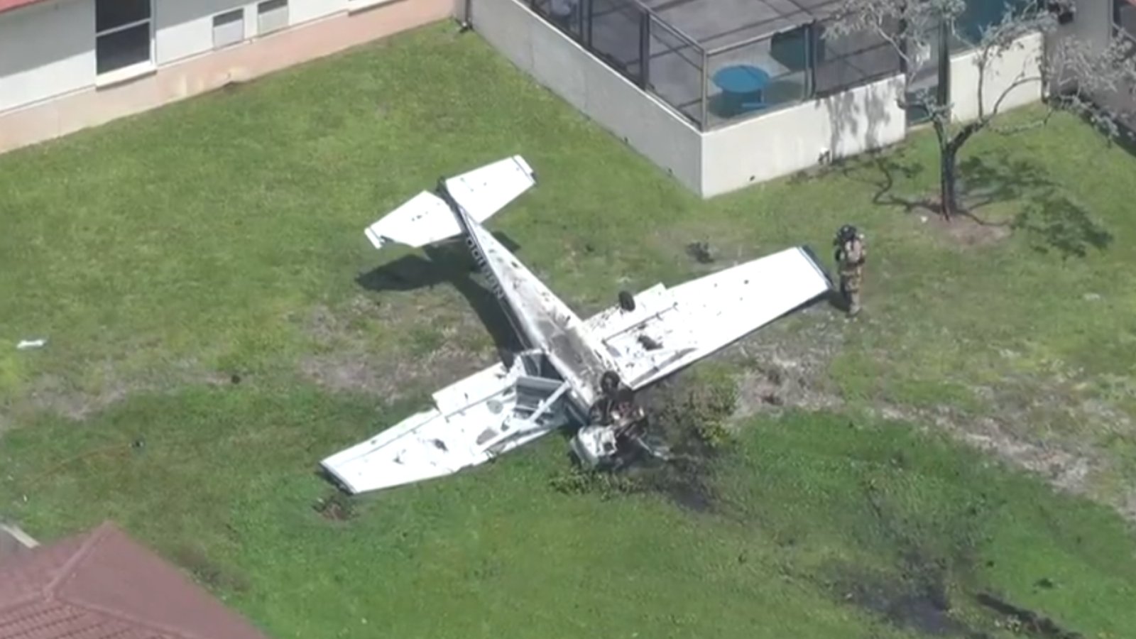 Two Onboard Injured After Training Aircraft Crashes At Florida State Hospital Campus