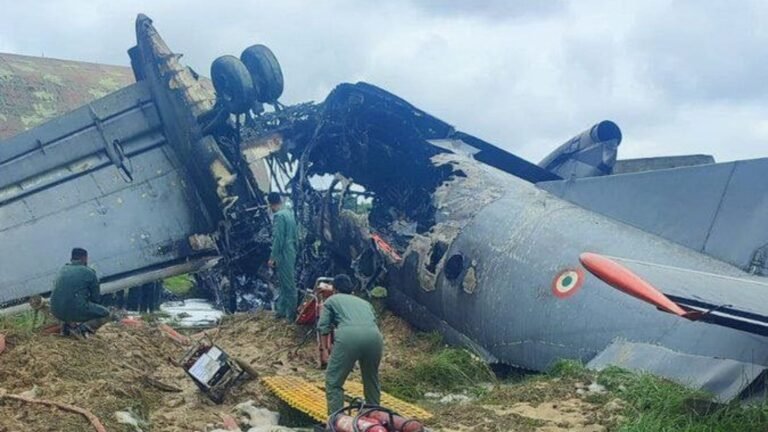 Jorhat, India: Five Indian Air Force (IAF) personnel were killed after an Antonov AN-32 military transport aircraft crashed while attempting to land at Jorhat Air Force Station in Assam on June 13, 2026, marking one of the deadliest military aviation accidents in the Northeast in recent years. The aircraft, a twin-engine AN-32 transport plane operated by the Indian Air Force, met with the accident at approximately 10:00 a.m. during what the IAF described as a "routine sortie." The crash occurred during the landing phase at the Rowriah-based air station, with the aircraft reportedly failing to land safely before crashing outside the runway area and catching fire. According to Indian Air Force officials, six personnel were on board the aircraft at the time of the accident. Five lost their lives, while the co-pilot survived and is undergoing medical treatment. In an official statement posted on social media, the Indian Air Force said, "The Indian Air Force deeply regrets the loss of five personnel in the An-32 accident at Jorhat, Assam." The deceased personnel were identified as: Squadron Leader Prashant Singh Flight Lieutenant Shubham Kumar Sergeant Jitendra Sharma Agniveervayu Khemaram Kumawat Agniveervayu Danish Alam The identity of the surviving co-pilot has not been officially released. Emergency response teams, including firefighters and rescue personnel, were immediately deployed to the crash site. Senior Air Force officials rushed to Jorhat as rescue and recovery operations commenced. Authorities sealed the entire air station while emergency services secured the wreckage and began preliminary assessments. Officials stated that the aircraft was involved in a routine operational mission. However, the Air Force has not disclosed the exact flight profile, intended route, or operational objective of the sortie. No official cause has been determined. The Indian Air Force has ordered a Court of Inquiry to investigate the circumstances surrounding the crash. IAF officials told media organizations that a detailed investigation would examine all possible factors, including technical, operational and environmental aspects. No evidence has yet been released indicating whether the accident resulted from a mechanical malfunction, pilot error, weather conditions or any other contributing factor. Defence Minister Rajnath Singh expressed condolences to the families of the deceased personnel following the accident. The AN-32 remains one of the Indian Air Force's primary tactical transport aircraft and is extensively used for troop movement, logistics missions, cargo transport and operations in high-altitude and remote regions, particularly across India's northeastern sector and Himalayan frontiers. The accident has drawn attention to the AN-32 fleet, which has experienced several major accidents over the past two decades. In June 2019, another IAF AN-32 carrying 13 personnel disappeared after departing Jorhat for Mechuka in Arunachal Pradesh before crashing in mountainous terrain, killing everyone on board. A separate AN-32 operating from Chennai to Port Blair disappeared over the Bay of Bengal in July 2016 with 29 personnel aboard and remains one of the most significant losses in Indian military aviation history. As investigators begin examining the Jorhat crash site, the Indian Air Force has said it stands firmly with the families of the deceased personnel and will conduct a comprehensive inquiry into the accident. The findings of the Court of Inquiry are expected to determine the exact sequence of events that led to the loss of the aircraft and five servicemen.