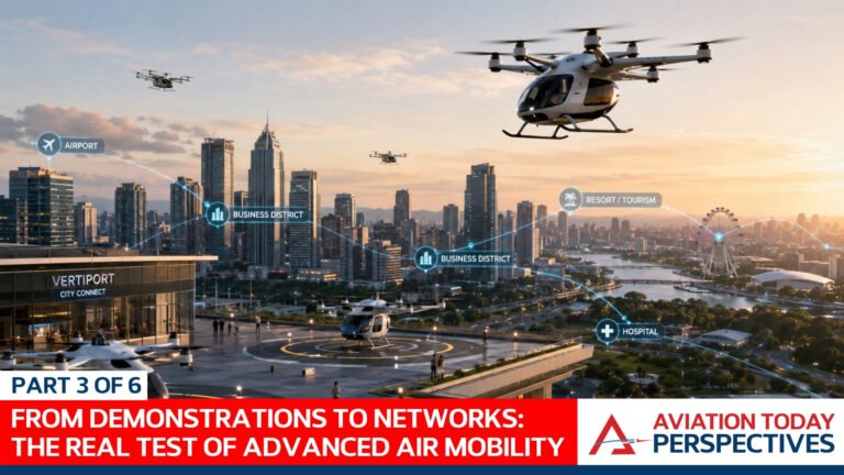 From Demonstrations to Networks: The Real Test of Advanced Air Mobility Citywide Networks Must Be Designed Around Real Travel Patterns