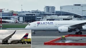 Montevideo, Uruguay: A LATAM Airlines Chile Airbus A320 safely returned to Montevideo, Uruguay, after suffering an apparent engine malfunction shortly after departure on Thursday, July 2, forcing the crew to discontinue the climb and conduct a precautionary landing. The aircraft, operating Flight LA2399 from Carrasco International Airport (MVD), Montevideo, to Jorge Chávez International Airport (LIM), Lima, Peru, had just departed Runway 25 when the aircraft's right CFM56 engine reportedly began emitting flames shortly after becoming airborne. According to aviation incident reports, the flight crew halted the climb at approximately 3,000 feet, entered a holding pattern to complete the required emergency procedures, and subsequently returned to Montevideo. The Airbus A320-200 landed safely on Runway 25 about 90 minutes after takeoff. The aircraft involved was an Airbus A320-200, registered CC-BLE, operated by LATAM Airlines Chile. Uruguay's Air Force confirmed that the aircraft experienced a malfunction in one of its engines. Videos circulating on social media showed flames and sparks from the right engine during the initial climb, although authorities have not confirmed the exact cause of the malfunction. Some eyewitness accounts suggested the possibility of a bird strike, but no official investigation has attributed the incident to bird ingestion. Following the safe landing, the scheduled flight to Lima was cancelled, and the aircraft remained grounded in Montevideo for technical inspections. The cause of the engine malfunction remains under investigation