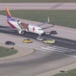 Chicago, United States: Southwest Airlines Flight 1243 experienced a landing incident at Chicago Midway International Airport on the morning of August 3 after both nose landing gear tires lost air pressure during touchdown, prompting an emergency response from airport and city fire crews. The aircraft was safely brought to a stop on the runway, and no injuries were reported. According to Southwest Airlines, Flight 1243 was operating from Southwest Florida International Airport (RSW) in Fort Myers, Florida, to Chicago Midway International Airport (MDW) when the incident occurred during landing. The airline said both nose landing gear tires lost air pressure while the aircraft was landing in Chicago. Chicago Fire Department crews responded to the aircraft shortly after it came to a stop on the runway. Video from the scene showed emergency vehicles surrounding the aircraft as first responders assessed the situation. The aircraft remained on the runway while emergency personnel and airline maintenance teams carried out initial inspections. Passengers described smelling burnt rubber and seeing light smoke after the aircraft stopped. Passenger Mya Castro told ABC7 Chicago, "I realized we stopped and we weren't close to getting off the plane, and then I could smell the burnt rubber." Another passenger, Brian Rigsby, said, "Once we did come to a stop, we could see smoke coming. Not excessive, but we knew something was wrong." Southwest Airlines confirmed that maintenance personnel replaced the damaged nose gear tires before the aircraft was towed from the runway to the terminal gate. The airline said passengers were able to deplane normally after the aircraft reached the gate. In a statement, Southwest Airlines said: "Both nose gear tires lost air pressure while landing in Chicago." The carrier added that mechanics replaced the tires and the aircraft was subsequently towed to the gate. The airline did not disclose what caused the loss of tire pressure, and no indication has been given that a mechanical failure beyond the tires was involved. The response was precautionary, and no evacuation was reported. Emergency crews completed their assessment without incident, and no injuries among passengers or crew were reported. Chicago Midway International Airport continued normal operations following the response, while Southwest worked to return the aircraft to service after replacing the affected tires. The incident remains under review, with Southwest yet to provide further details on what led to the loss of air pressure in both nose landing gear tires during landing.