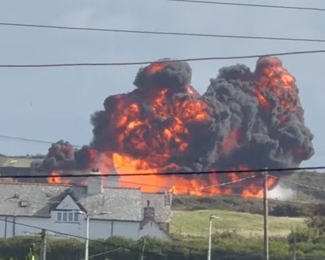 RAF Hawk T2 Crashes After Take-Off In Wales; Both Pilots Eject With Minor Injuries