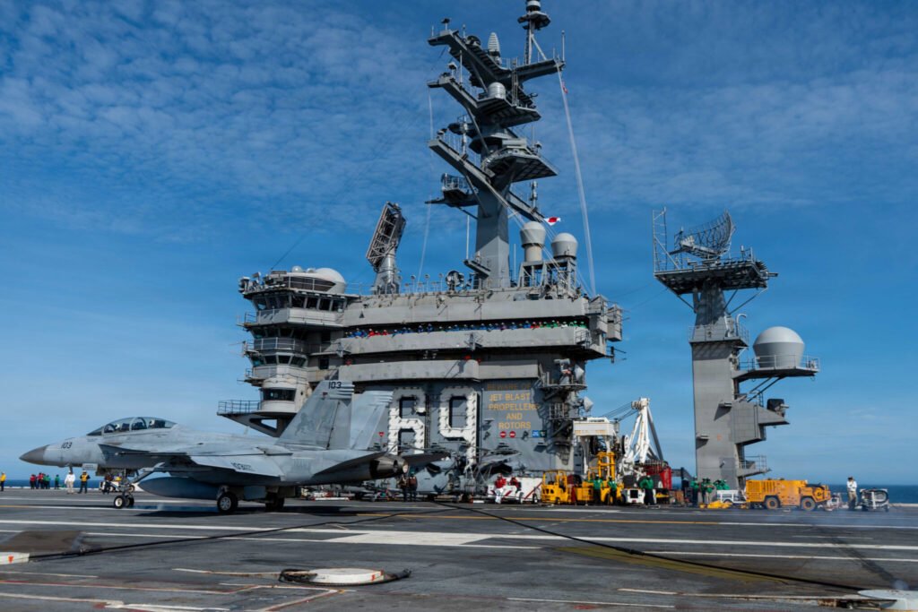 Two US Navy Aviators Eject During USS Eisenhower Landing Mishap; Four Sailors Hurt