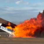 Two Killed As Cessna 172 Crashes And Erupts In Flames At San Diego Airport SEO DES: The aircraft was conducting touch-and-go approaches before crashing on its ninth go-around amid winds of 17 knots, gusting to 22 knots SOCIAL: A Cessna 172N Skyhawk II, registered N734ZK, crashed and caught fire near Runway 28L at Montgomery-Gibbs Executive Airport in San Diego on September 7, 2026, killing two people. The aircraft had been conducting touch-and-go approaches before the crash. Preliminary data indicates the accident occurred during its ninth go-around amid winds of 17 knots, gusting to 22 knots. Witnesses reported a possible stall/spin, but investigators have not confirmed the cause. San Diego Fire-Rescue crews extinguished the fire and managed a fuel leak, while the NTSB and FAA began investigating. The victims’ identities have not been released, and the airport was temporarily closed following the crash. San Diego, United States: Two people were killed after a Cessna 172 crashed and erupted in flames at Montgomery-Gibbs Executive Airport in San Diego, California, during a local flight on September 7, 2026. The aircraft, identified as a 1977 Cessna 172N Skyhawk II registered N734ZK, crashed at about 5:19–5:21 p.m. local time near Runway 28L. The National Transportation Safety Board (NTSB) and Federal Aviation Administration (FAA) are investigating the accident. San Diego police confirmed two fatalities after receiving a report of the crash at about 5:21 p.m. The aircraft became engulfed in flames, prompting a major response from San Diego Fire-Rescue. Approximately 30 fire personnel responded to the runway as firefighters worked to extinguish the aircraft fire and address a small fuel leak. San Diego Fire-Rescue Assistant Fire Chief Brian Raines said rescuers initially focused on reaching the occupants but were unable to remove them because of the extent of the damage. “Rescue is always our first priority. That's what the first units were trying to do. The plane was heavily damaged, and we were not able to extricate any of the victims. We had to focus on extinguishing the fire,” Raines said. Witnesses who were working in a nearby hangar said that they heard the crash and ran toward the aircraft with fire extinguishers. Witness Mauricio Godinez said, “As soon as we got back to the plane, flames were engulfing the wings,” adding that the wings were “melting, caving in.” Another witness, identified by FOX 5/KUSI as Melissa, said, “We tried our best to go save them, but it was just too much.” The aircraft was a four-seat, high-wing Cessna 172N Skyhawk II manufactured in 1977, with serial number 17269243 and a Lycoming O-320 engine. The aircraft had departed Montgomery-Gibbs earlier in the day and conducted local maneuvers before returning to the airport. It later departed again at about 4:27 p.m. and began a series of touch-and-go approaches on Runway 28L. The preliminary reconstruction says the accident occurred during the ninth go-around in that sequence. According to the preliminary reconstruction of ADS-B and air-traffic-control data, the Cessna was approaching Runway 28L while aircraft were also operating on the parallel Runway 28R. The controller provided traffic information and cleared the Cessna for the option on 28L. The pilot acknowledged the traffic and subsequently announced a go-around. ATC instructed the aircraft to extend upwind and issued additional traffic information as the Cessna maneuvered in the airport traffic pattern. The controller later warned that the Cessna was drifting north while another aircraft was departing westbound. The pilot responded that the aircraft was correcting south. ATC then provided further instructions for the crosswind turn and continued issuing traffic information. The pilot acknowledged the traffic. Shortly afterward, the controller reported winds of approximately 310 degrees at 17 knots, gusting to 22 knots. The Cessna then announced another go-around. According to the preliminary account, approximately four seconds later an impact sound was heard. The controller immediately informed another aircraft that the Cessna had experienced an accident and said the airport would be closed. A final transmission was subsequently heard from the accident aircraft before communications ended. Witness information cited in the preliminary aviation reconstruction indicates the aircraft may have entered a stall/spin during the attempted go-around before striking the ground near the holding point for Runway 28L. However, investigators have not determined that a stall or spin caused the accident, and no probable cause has been established. The NTSB investigation remains ongoing. The aircraft came to rest upright near the holding point for Runway 28L and was consumed by a post-crash fire. Preliminary photographs and observations indicate the cabin was heavily damaged by the fire, while the wings and tail remained attached to the aircraft. The available preliminary reconstruction says there was little evidence of a substantial debris field before the main wreckage. The identities of the two people killed have not been released by authorities. Investigators had not initially confirmed whether the pilot was experienced or whether the flight was being conducted as a training operation. The airport was temporarily closed following the crash while emergency crews handled the wreckage and fuel leak. The main runway later reopened after the emergency response and initial scene work. The NTSB will examine the aircraft, flight-track data, air-traffic-control communications, weather, pilot qualifications, maintenance records and other evidence to determine what led to the fatal crash.