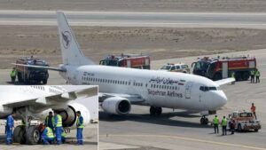 Sepehran Airlines B737 Returns To Mashhad After Tyre Trouble And Reported Engine Issue