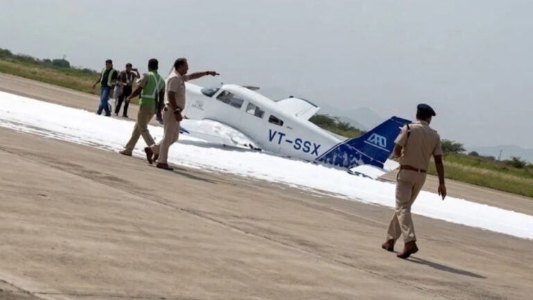 Trainer Aircraft Makes Emergency Landing In Rajasthan After Tyre Failure, No Injuries